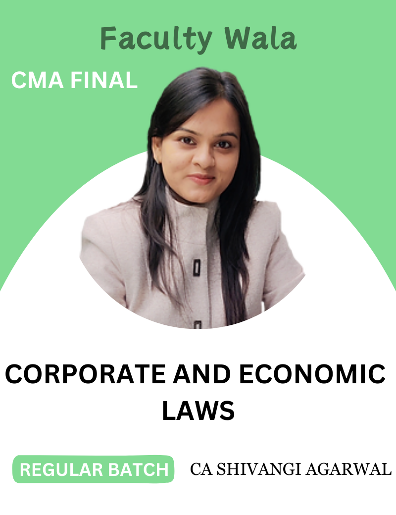 CMA Final Corporate & Economic Laws by CA Shivangi Agarwal (Hindi) 